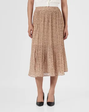 Lady Brown Floral Skirts 17.90