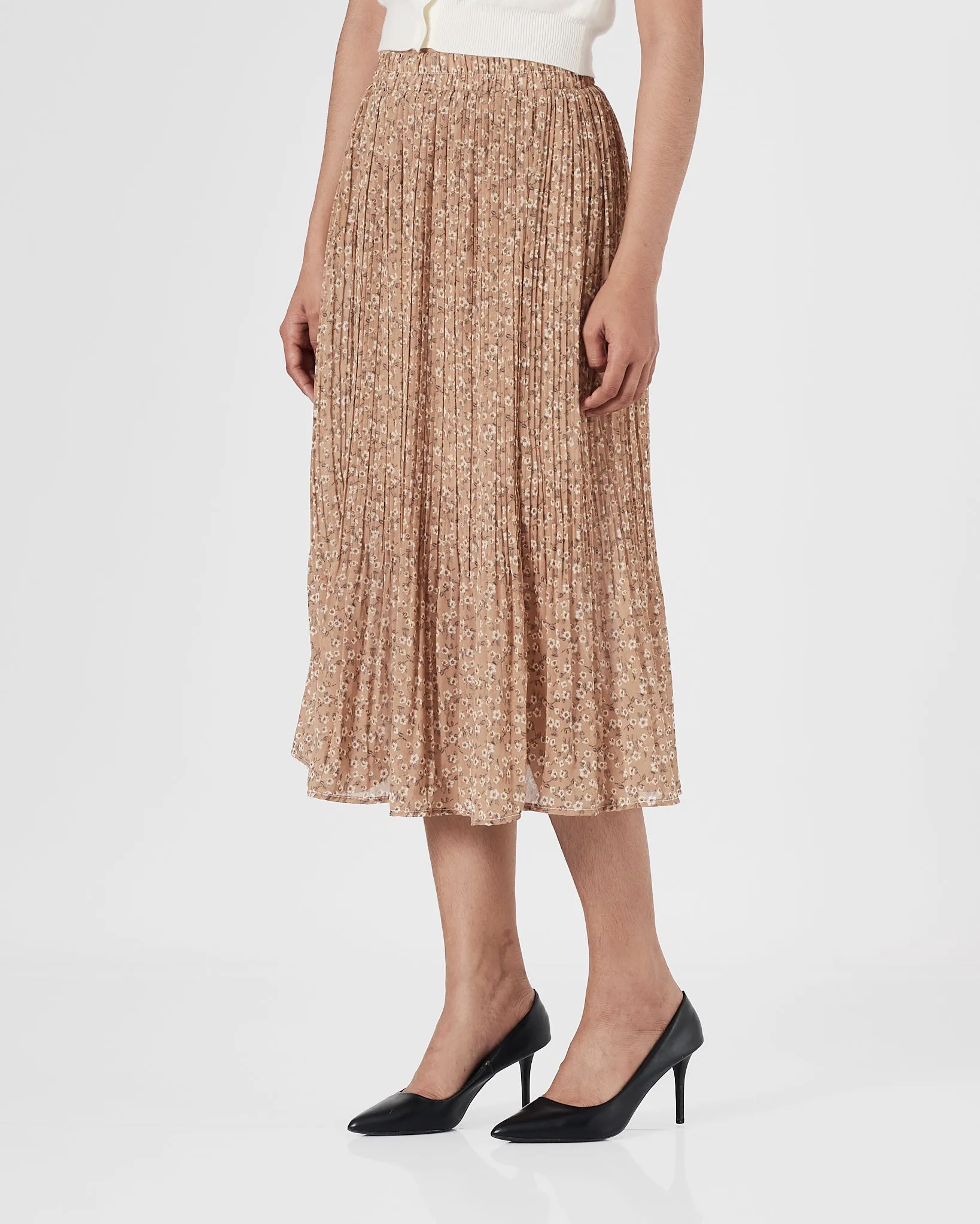 Lady Brown Floral Skirts 17.90