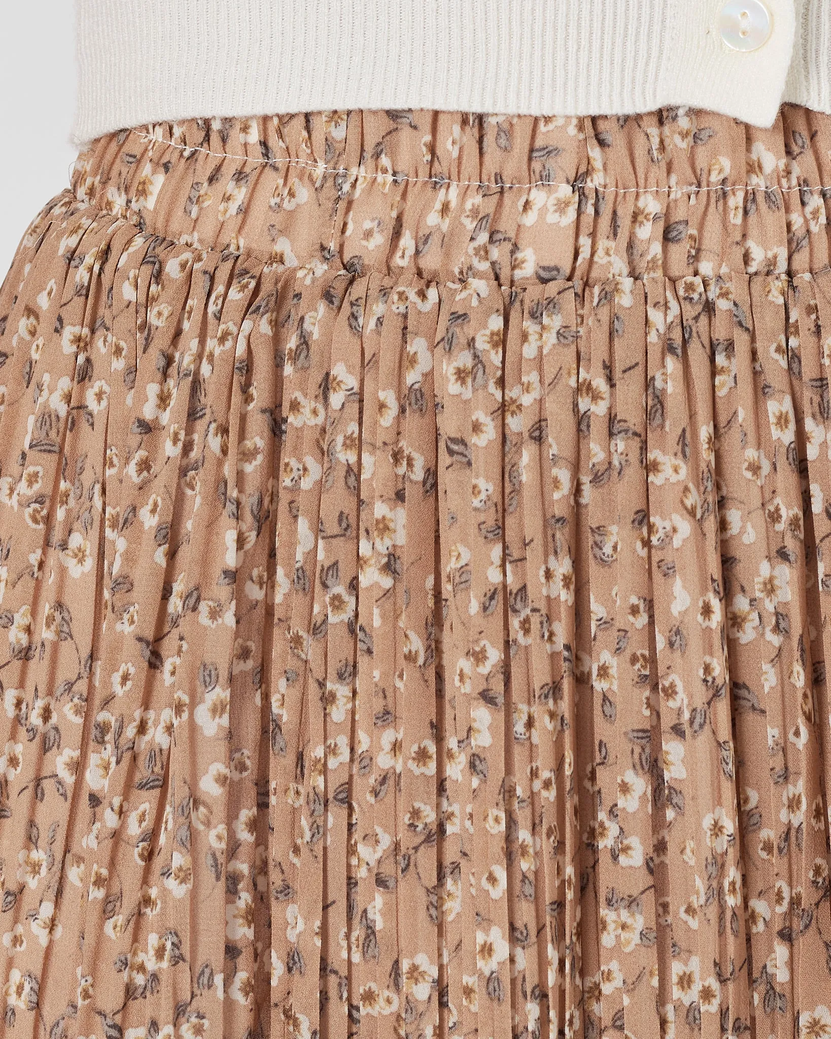 Lady Brown Floral Skirts 17.90
