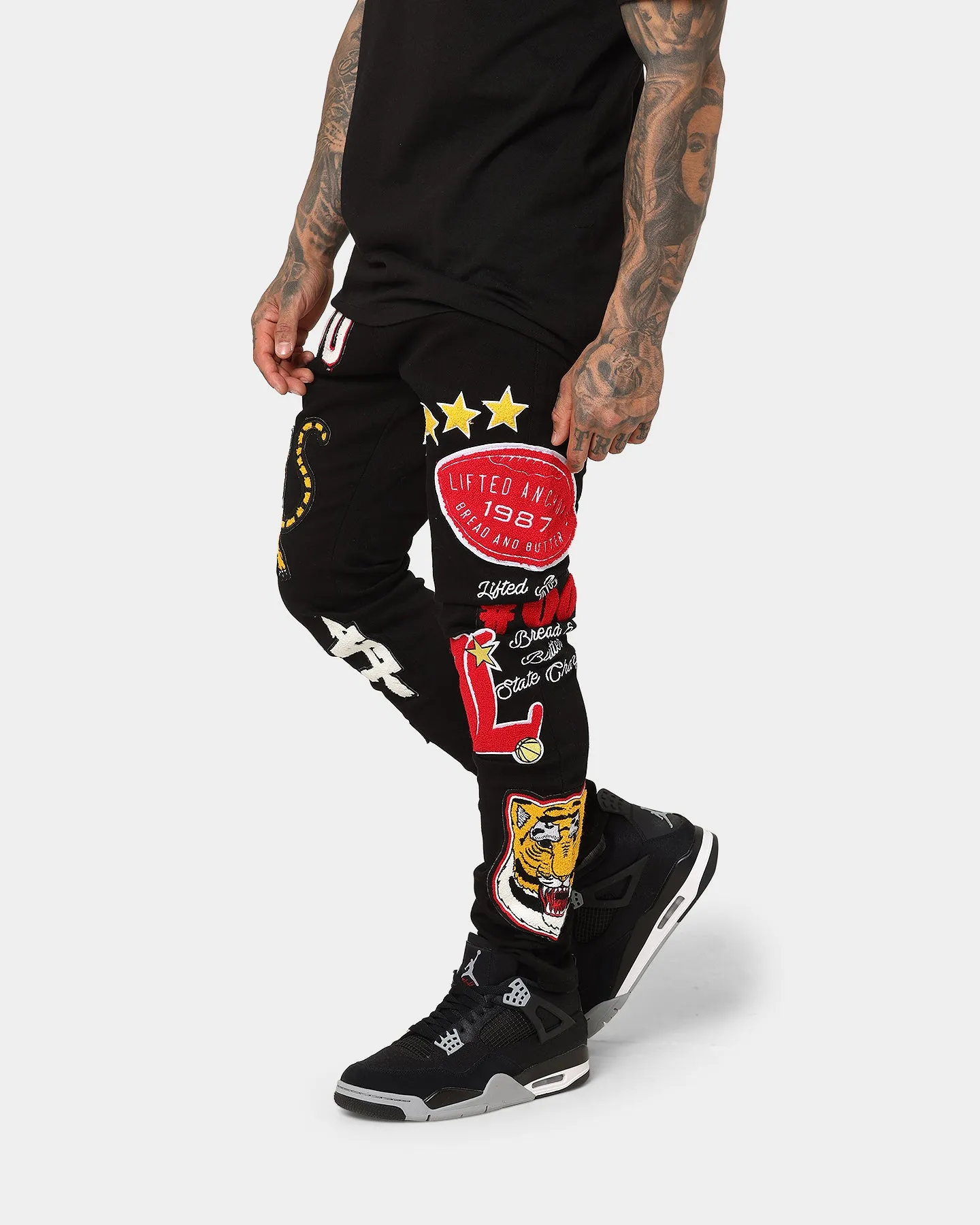 Lifted Anchors "Scholar" Denim Pants Black