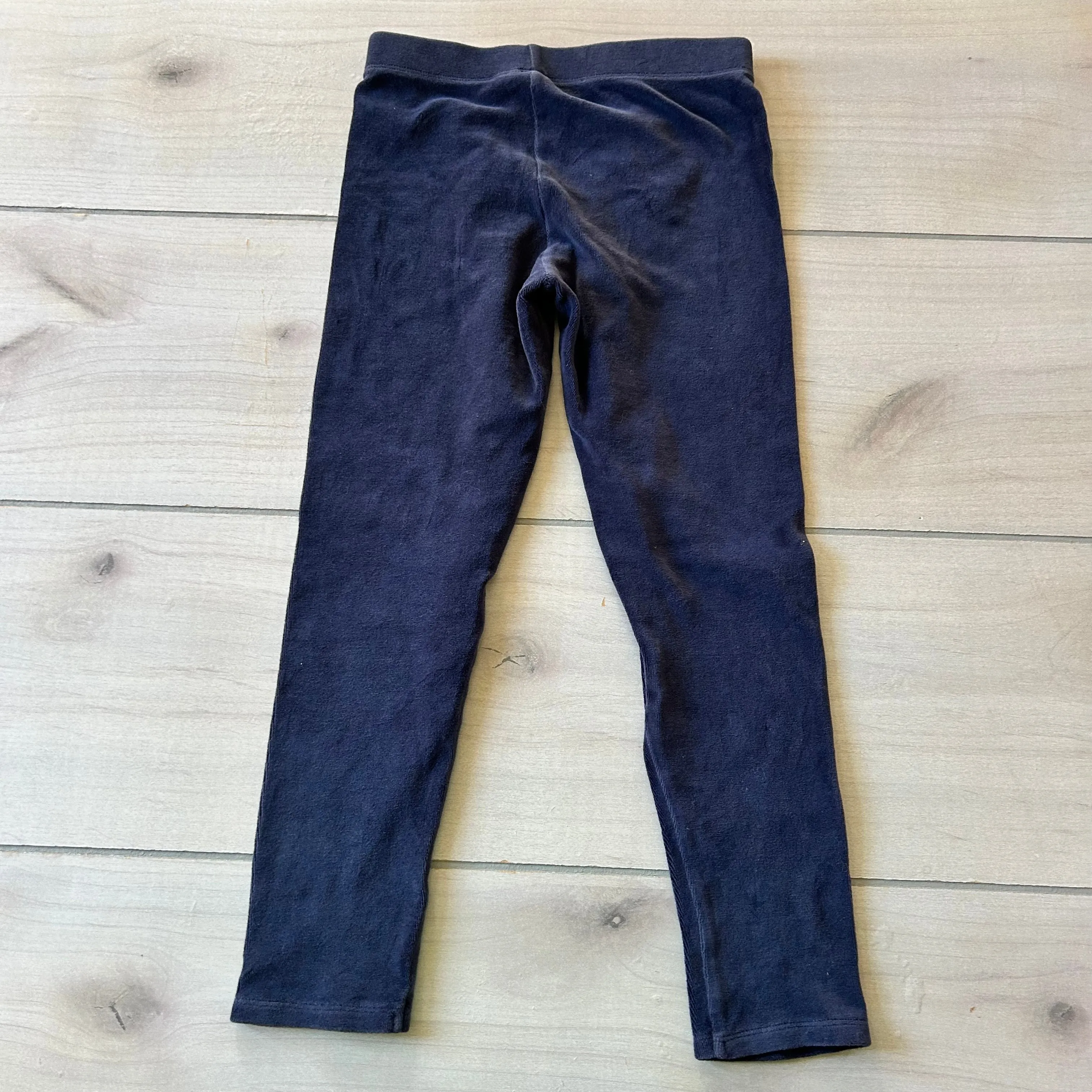Mini Boden Navy Velour Leggings