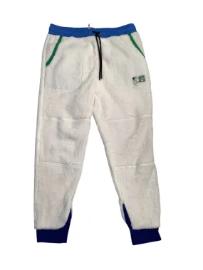 MONCLER Mens Grenoble Fleece Sweatpants Pants Size Large White Blue