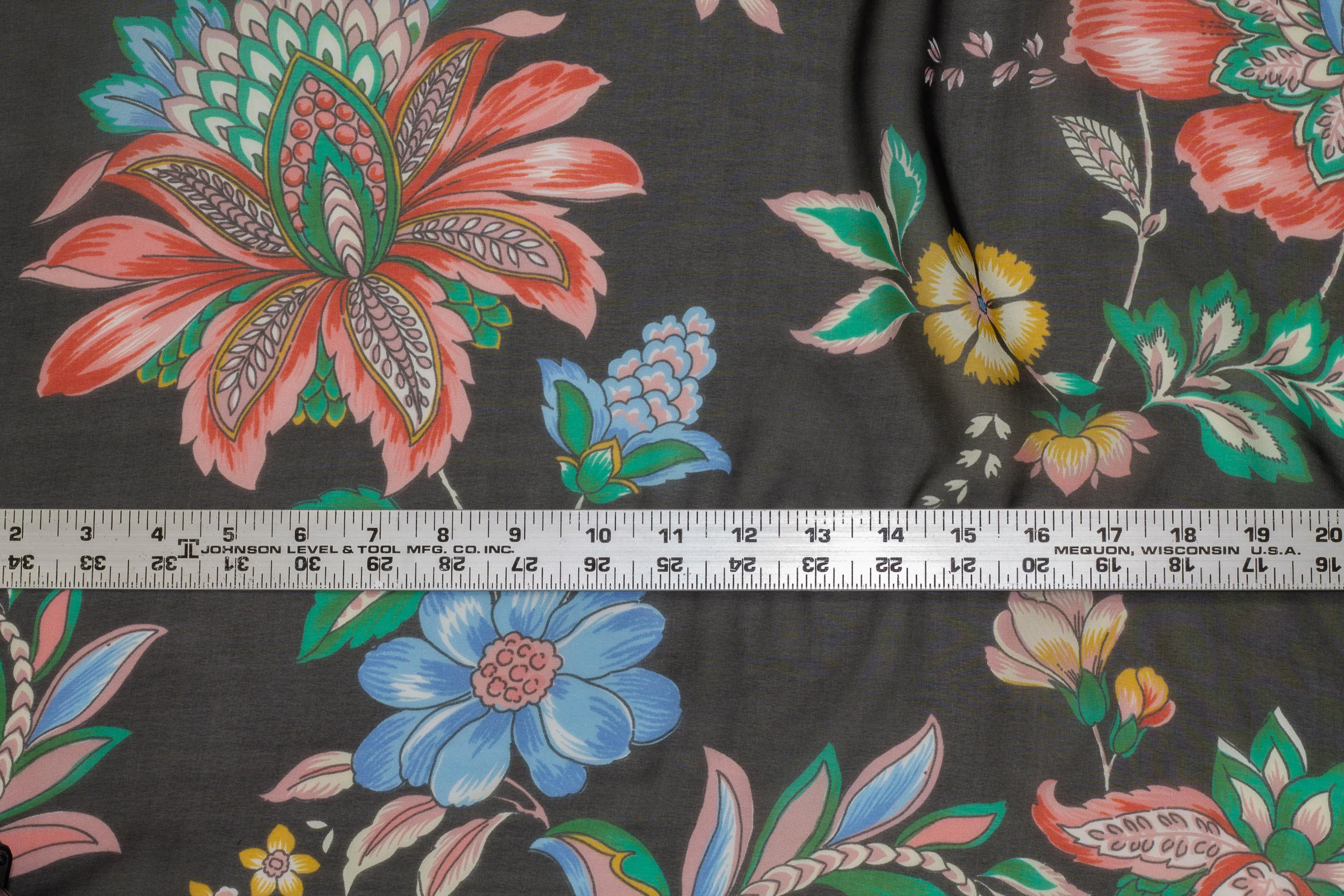 Multicolor Floral Silk Chiffon