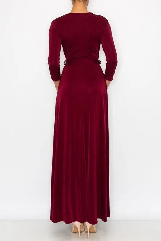 Not So Basic Wrap Maxi Dress