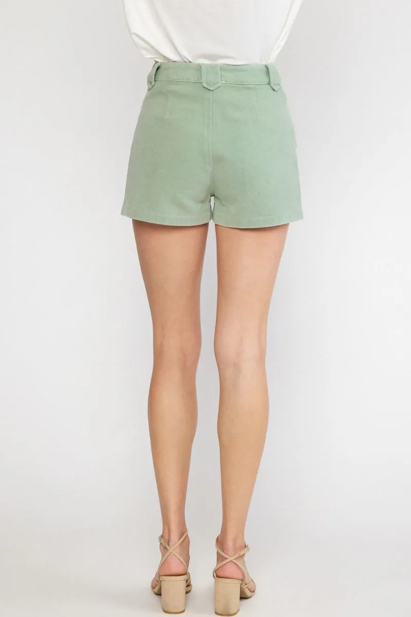 Olive Expression Shorts