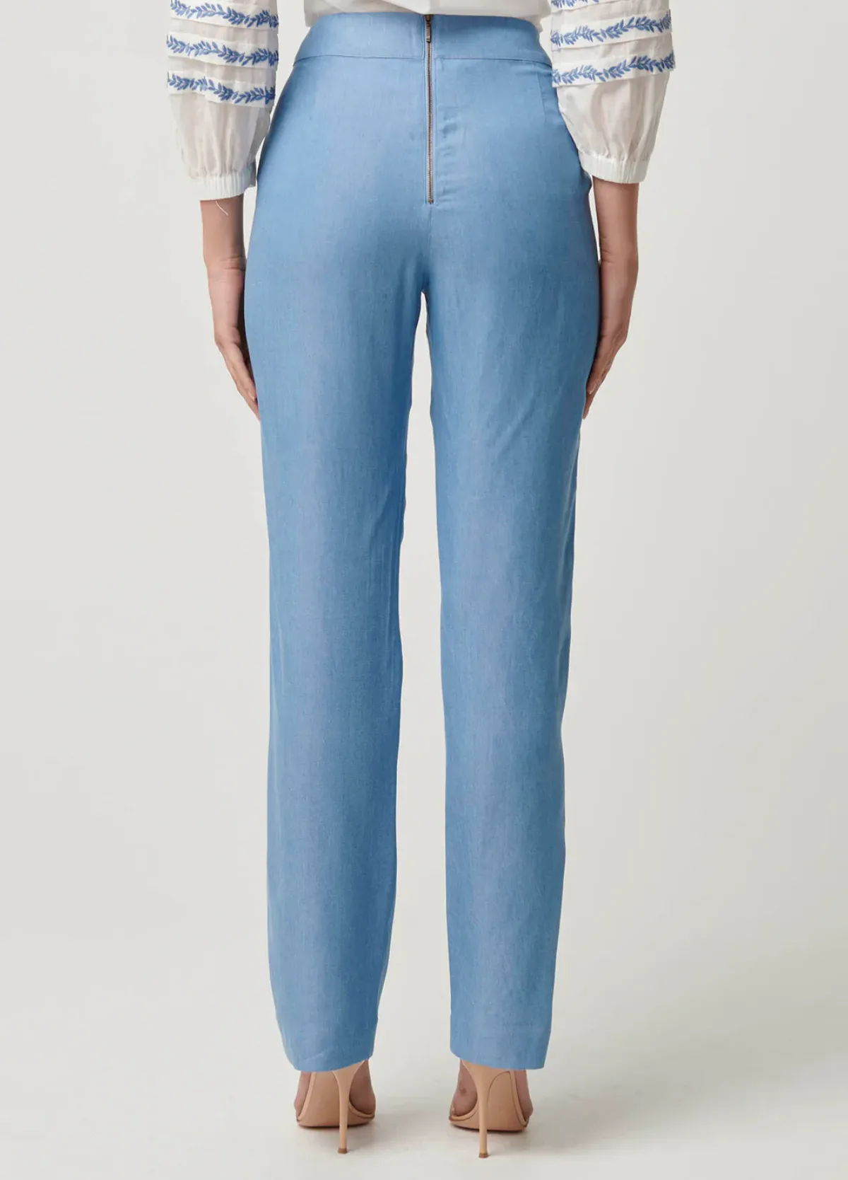 Ophelia Tencel Placement Embroided Pant