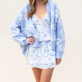 Oversized Bow Cardigan