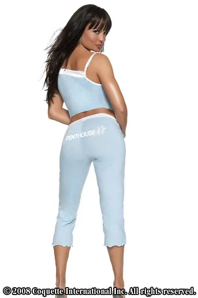 Penthouse Jersey Tank Top & Capris Pant