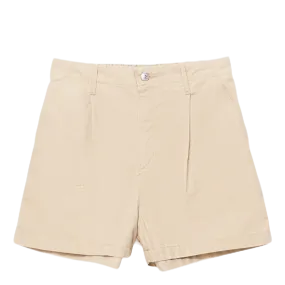 Pleated Utility Short Khaki