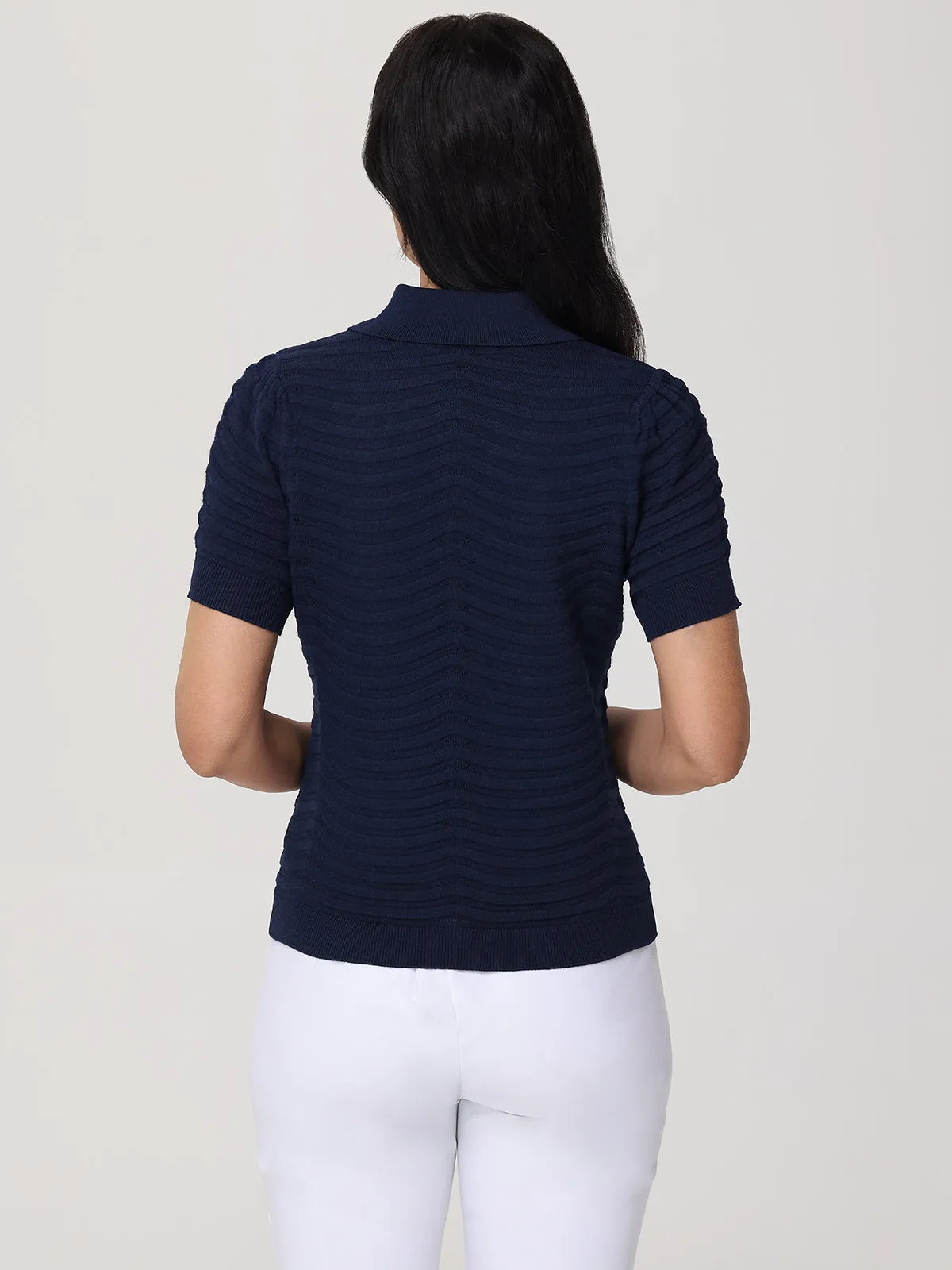Pointelle Polo