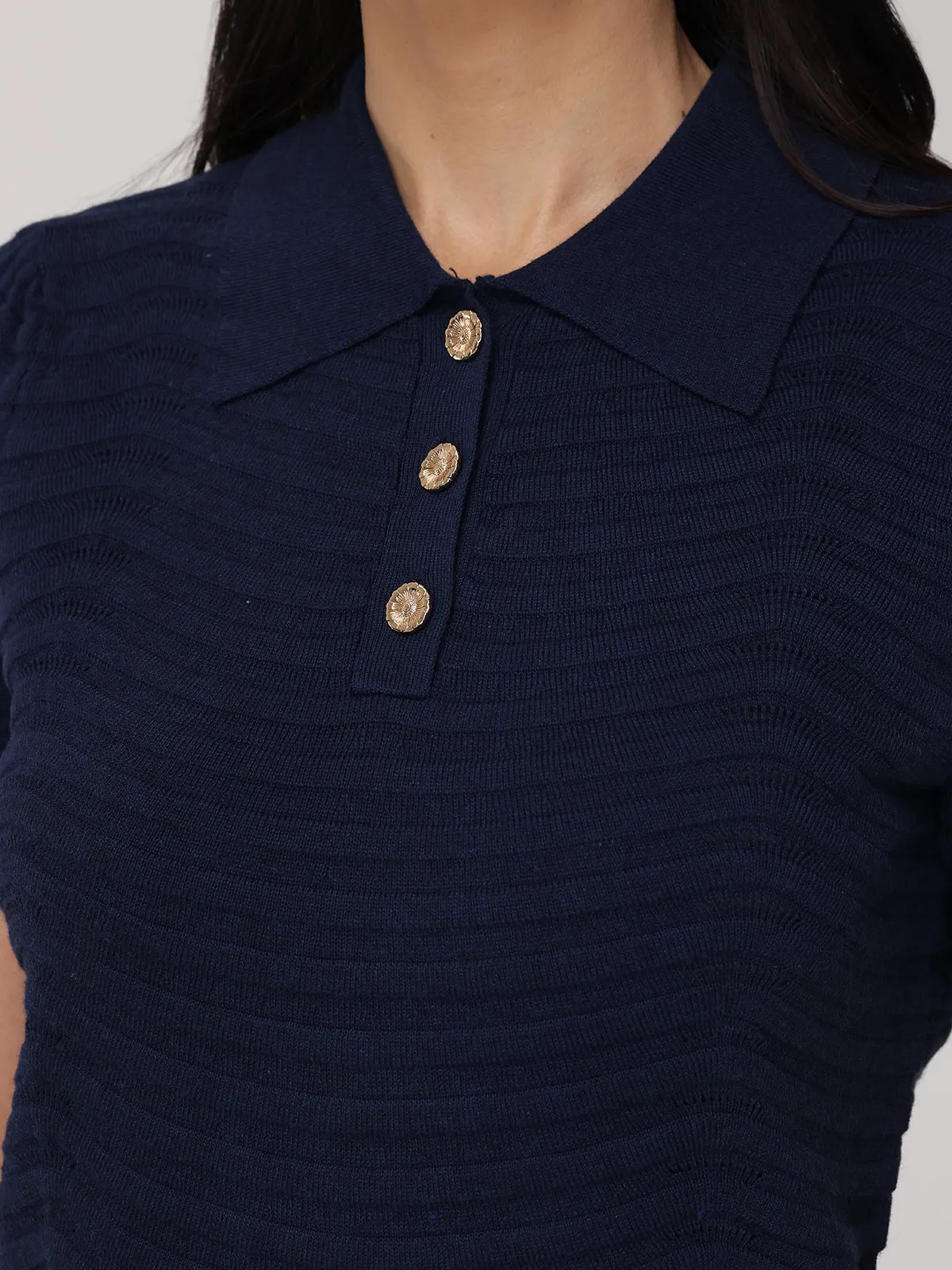 Pointelle Polo