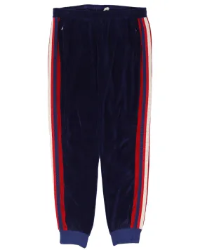 Striped Velour Track Pants