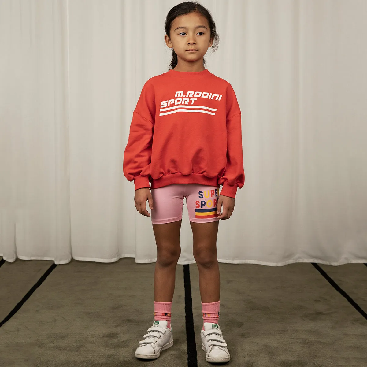 Super Sporty Bike Shorts in Pink by Mini Rodini