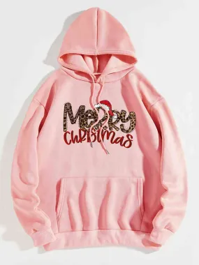TastyHottie - MERRY CHRISTMAS Graphic Drawstring Hoodie