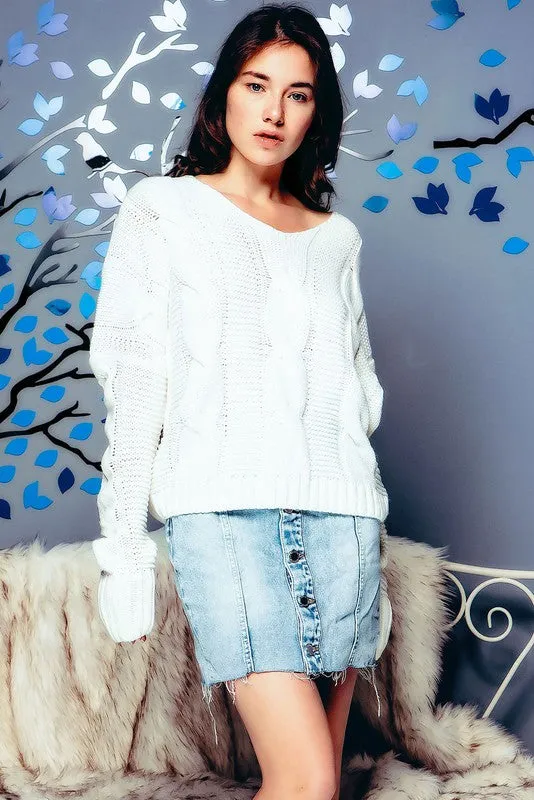 The Khloe V-neck Sweater