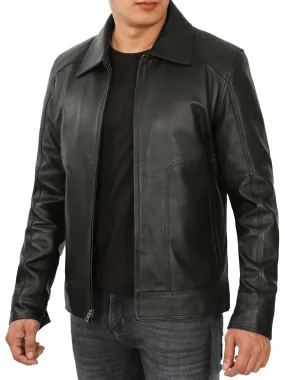 Thomas Men's Black Vintage Leather Jacket