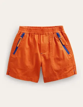 Utility Ripstop Shorts-Kumquat Orange