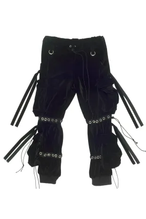 VELOUR CARGO PANTS