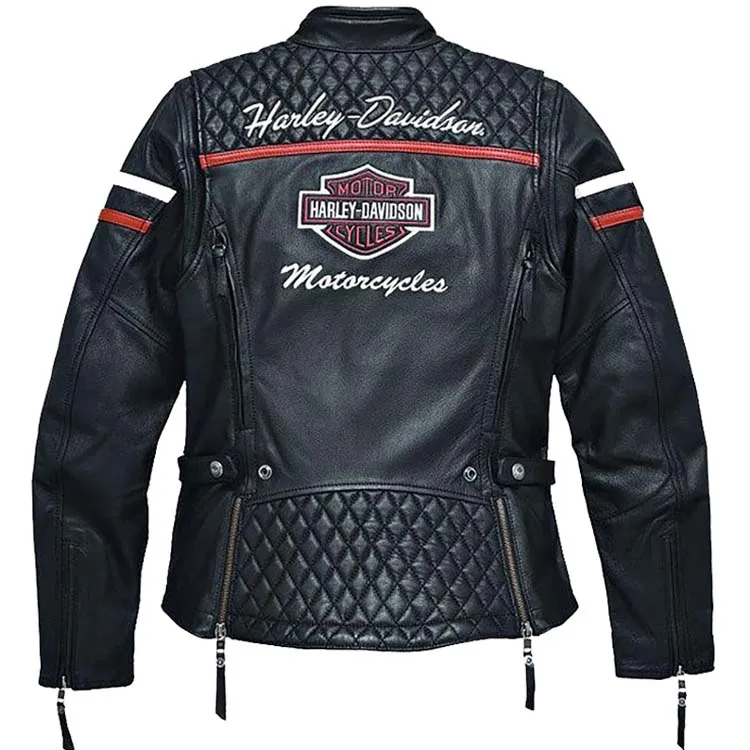 Women Harley Davidson Triple Vent Jacket