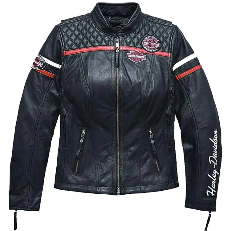 Women Harley Davidson Triple Vent Jacket