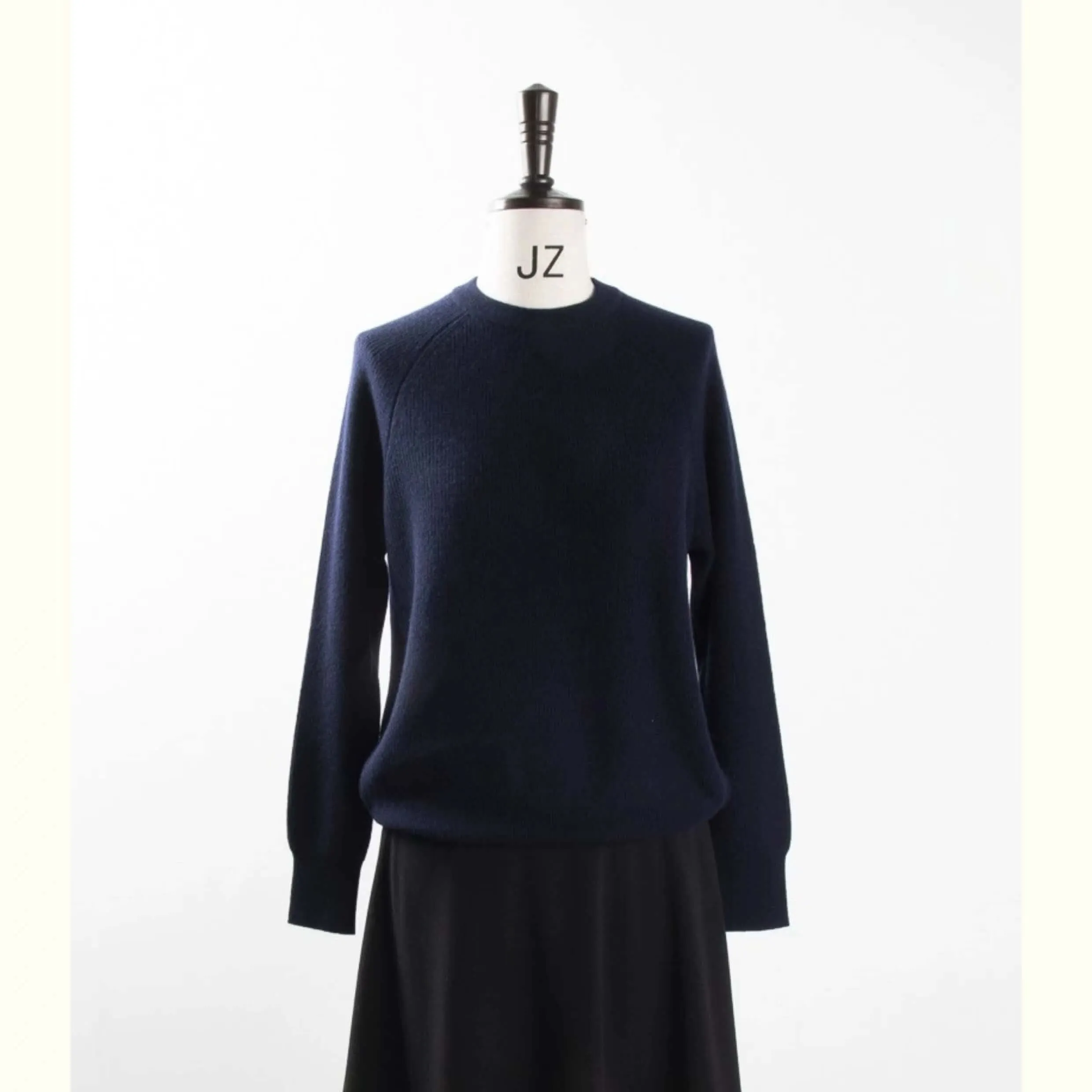 women's cashmere ribbed crew neck sweaters