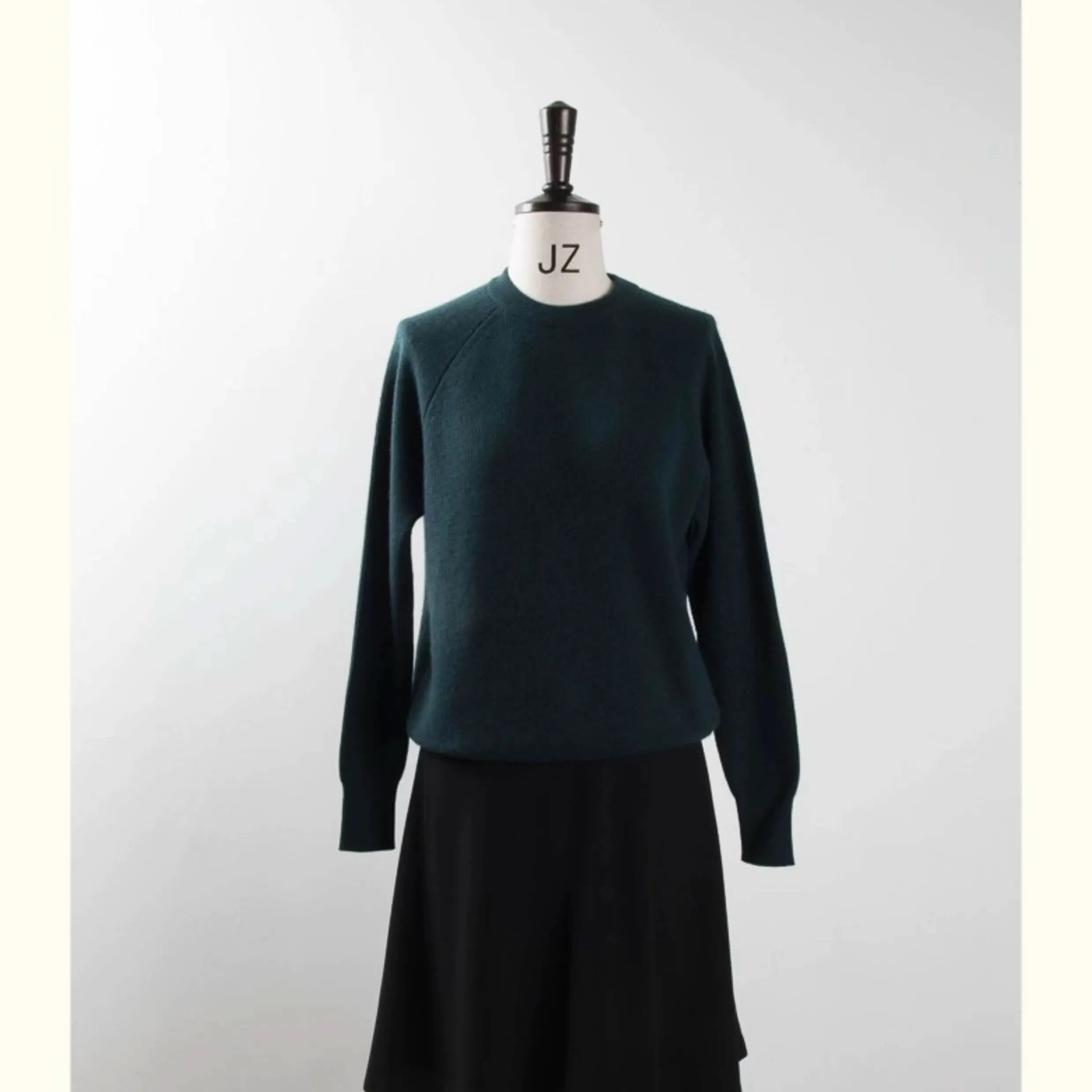 women's cashmere ribbed crew neck sweaters